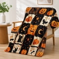 thumbnail image 1 of Rdsfhsp Halloween Pumpkin Pattern Flannel Fleece Blanket, Holiday Soft Throw Blanket for Sofa Bed Decoration 60"x50", 1 of 5