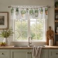 thumbnail image 1 of Rdsfhsp Hanging Plant Window Valance Curtain, Green Botanical Pattern Decorative Rod Pocket Short Curtain for Kitchen Living Room, 1 of 5