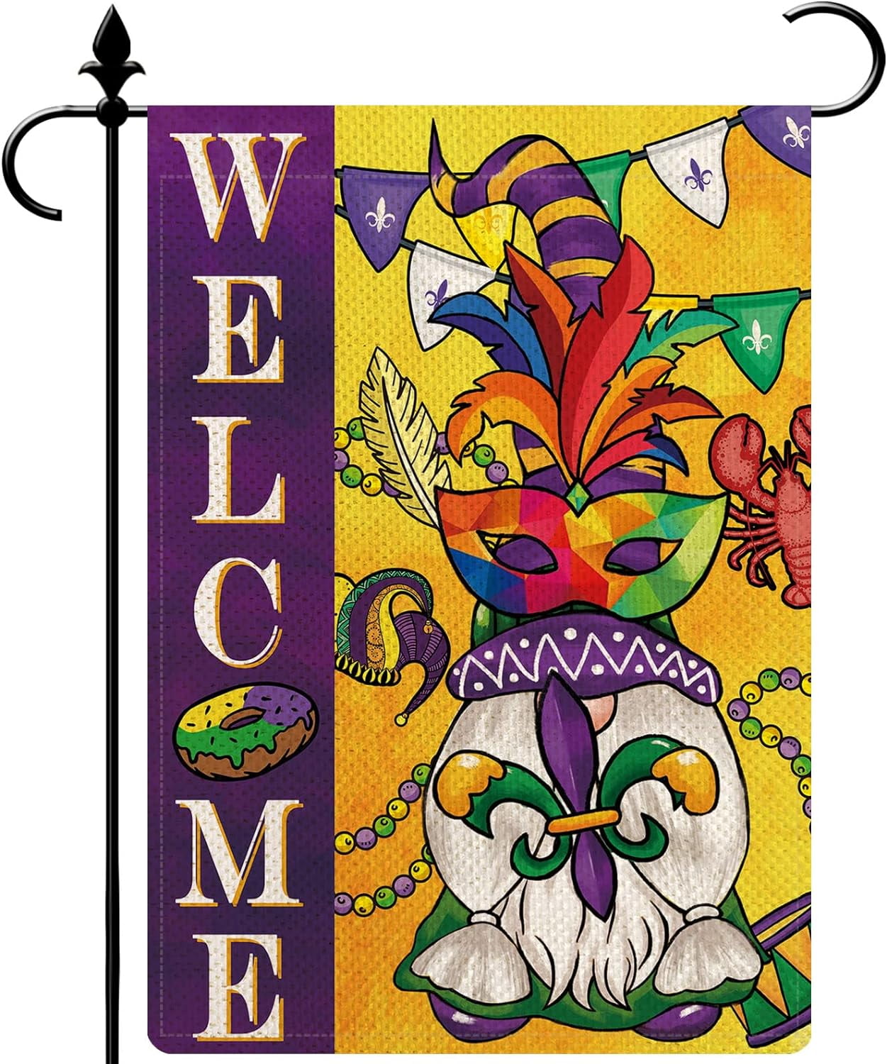 mardi gras flags