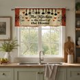 thumbnail image 1 of Rdsfhsp Kitchen Window Valance Curtain, Rustic Cooking Quote Pattern Decorative Rod Pocket Short Curtain for Farmhouse Home Decor, 1 of 5
