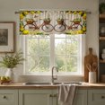 thumbnail image 1 of Rdsfhsp Lemon Window Valance Curtain, Yellow Fruit Pattern Kitchen Curtain with Rod Pocket, Farmhouse Decorative Window Treatment, 1 of 5