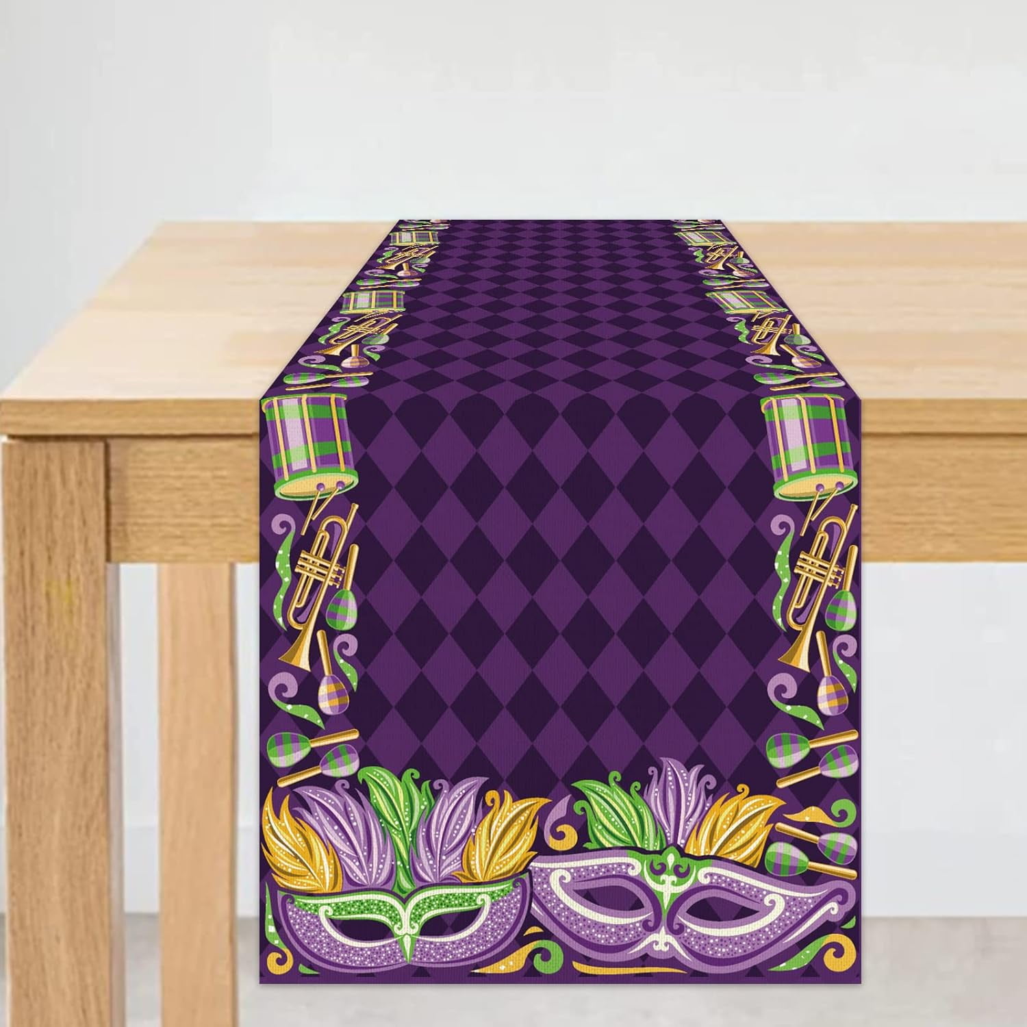 mardi gras table runner