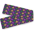 thumbnail image 1 of Rdsfhsp Mardi Gras Table Runner 13x72 Inch Double Sided, Linen Rectangle Table Cloth for Holiday Kitchen Party Dining Home Decor, 1 of 5