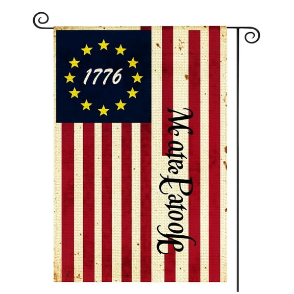 Rdsfhsp Patriotic 1776 Betsy Ross US Flag Garden Flag 12x18 Double Sided, Outdoor Yard Flags Holiday Decor for Home Lawn Outside