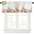 thumbnail image 1 of Rdsfhsp Valance Curtains Hello Beautiful Happy Spring Flower Floral Watercolor Daisy Kitchen Valance Rod Pocket Window Treatments for Kitchen Bathroom Bedroom 54x18 Inch, 1 of 5