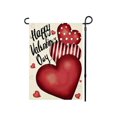 thumbnail image 1 of Rdsfhsp Valentines Day Linen Garden Flag 12x18 inch Double Sided Love Heart Small Flag for Yard Outdoor Decoration, 1 of 5