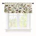 thumbnail image 1 of Rdsfhsp Vintage Wildflowers & Ferns Window Valance Botanical Floral Short Curtain Rod Pocket for Kitchen, 1 of 5