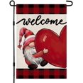 thumbnail image 1 of Rdsfhsp Welcome Gnome Love Heart Garden Flag Vertical Double Sided 12x18 Inch Valentines Day Anniversary Wedding Home Garden Yard Outdoor Decoration, 1 of 5