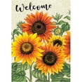 thumbnail image 1 of Rdsfhsp Welcome Summer Fall Sunflower Garden Flag Double Sided Linen 12" x 18" for Lawn Outdoor Home, 1 of 5