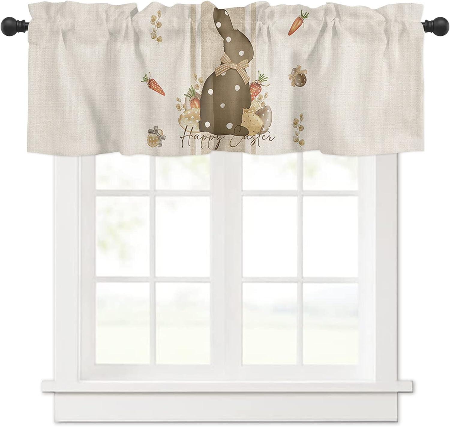 Animal Cow Color Oil Painting Window Valance Curtain Kitchen Cafe Short Curtains Living Room Tie Up Valance Curtain