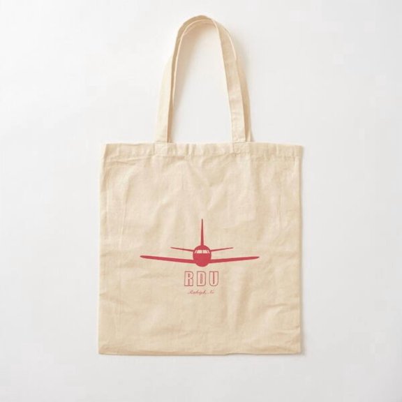 Rdu Raleigh North Carolina Nc Airport Code Canvas Tote Bags, Reusable Shopping Bag
