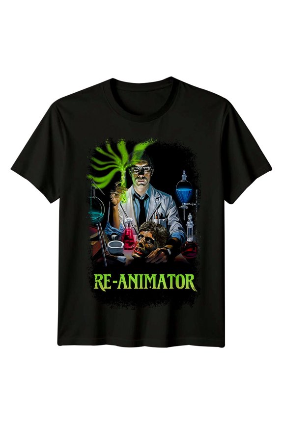 Re-Animator (1985) Movie Poster Inspired T-Shirt Retro 80s Tee Unisex