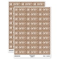 thumbnail image 1 of Re-Entry Event Club Bar Sticker Set - Brown - Matte Finish - 1.75" Medium, 1 of 7