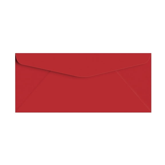 Dark Red Bright Color #10 Envelopes - Great for Mailing Letters, Business Memos, Invitations, Invoices, Bills | 4 1/8" x 9 1/2" | 50 Envelopes