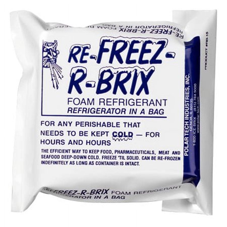 Re-Freez-R-Brix® Cold Bricks - 4 1/2 x 4 x 1 1/2", , 12/Case