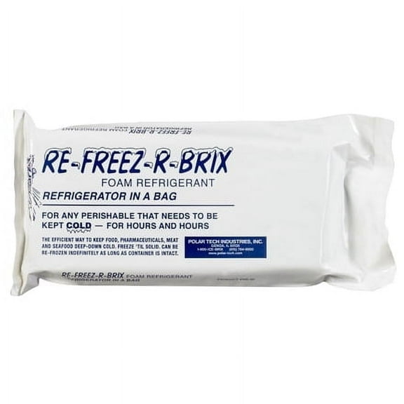 Shipping Supply Re-Freez-R-Brix Cold Bricks, 9" x 4" x 1 1/2", 6/Case