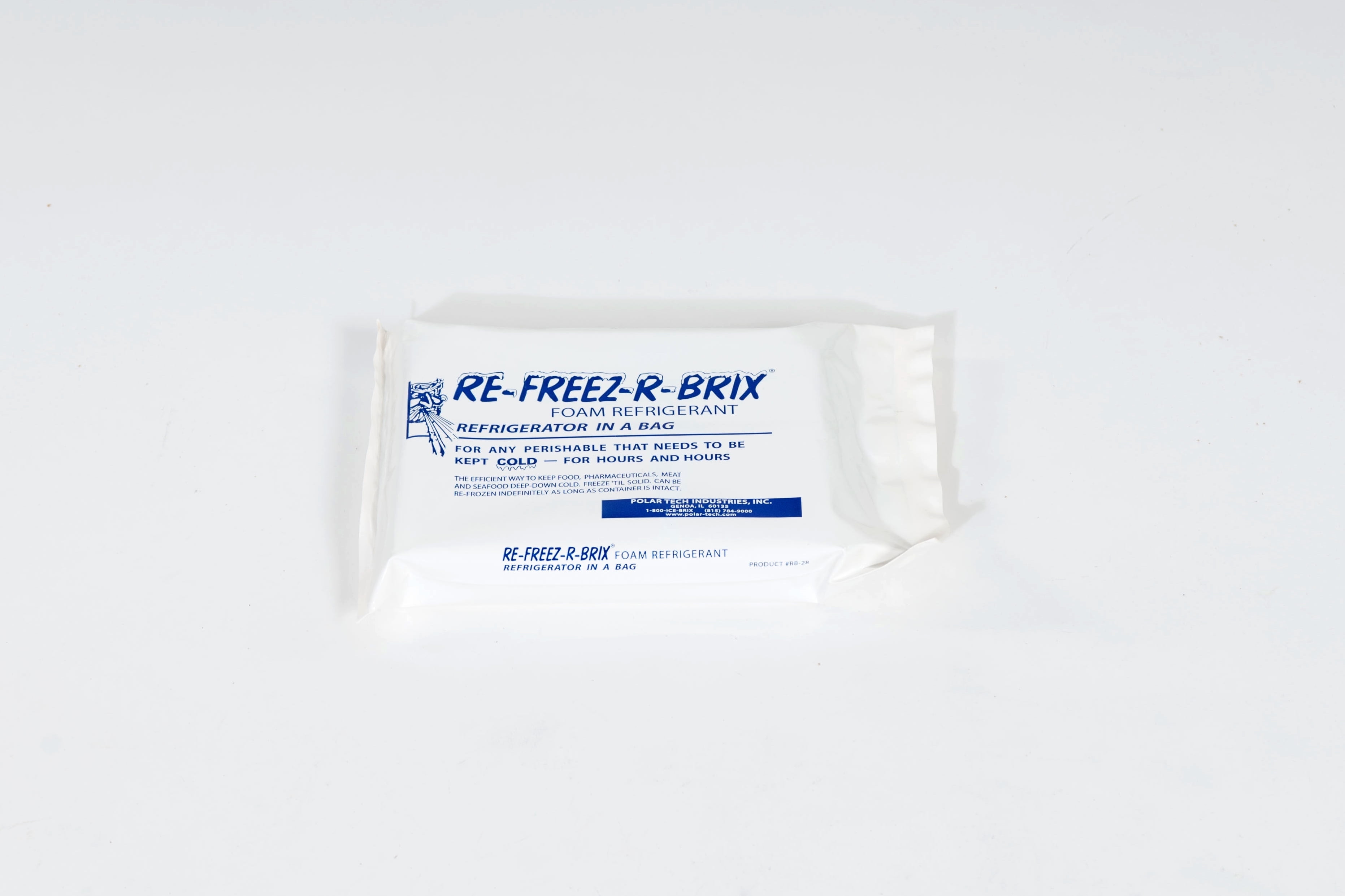 Re-Freez-R Ice Brix Cold Packs 9 x 8 x 1.5" 64 oz. 6/Case [Leak Proof and Reusable]