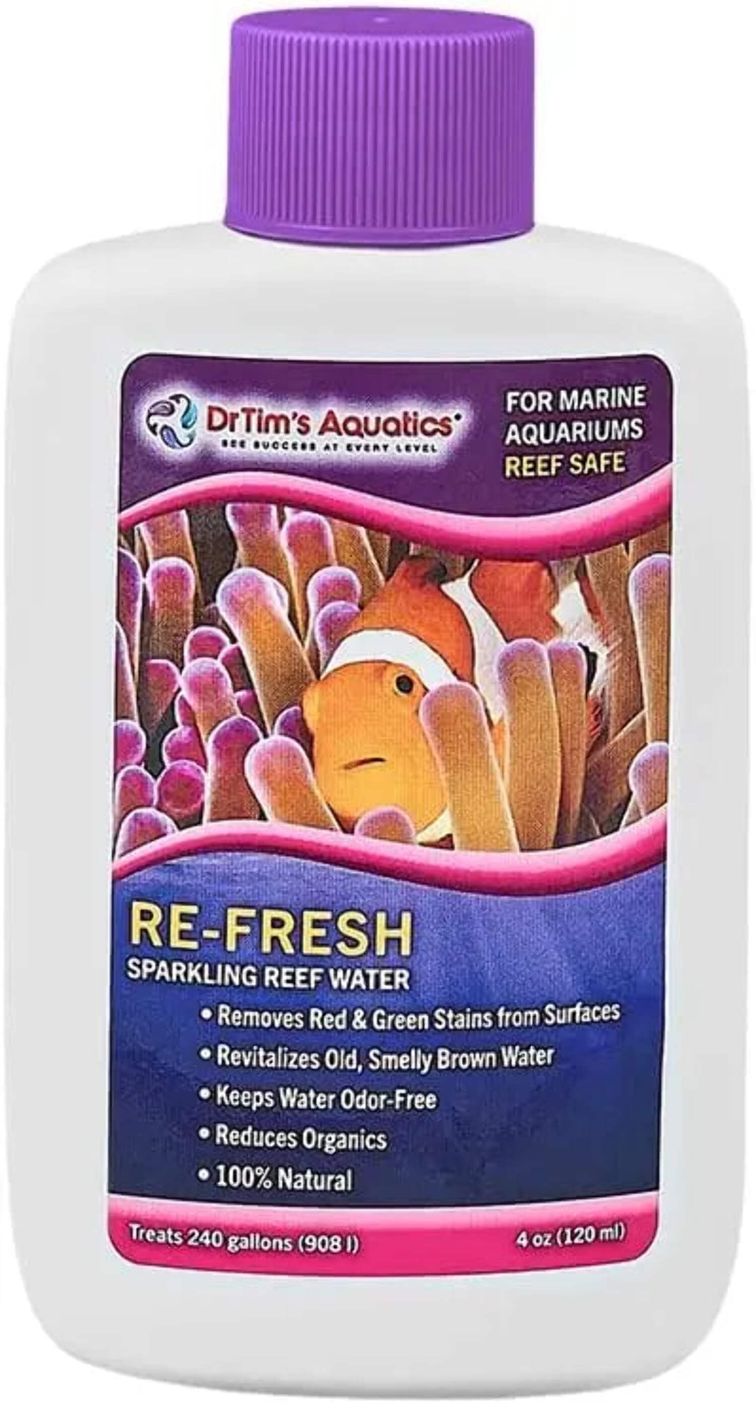 Re-Fresh Sparkling Reef Water Conditioner for Marine Aquariums, 4 oz