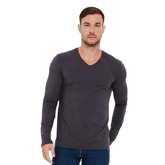 Re:Luxe Essential Long Sleeve V-Neck - Classic Fit