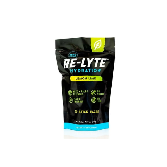 Re-Lyte Electrolyte Drink Mix (Lemon Lime), 30 Stick Packs