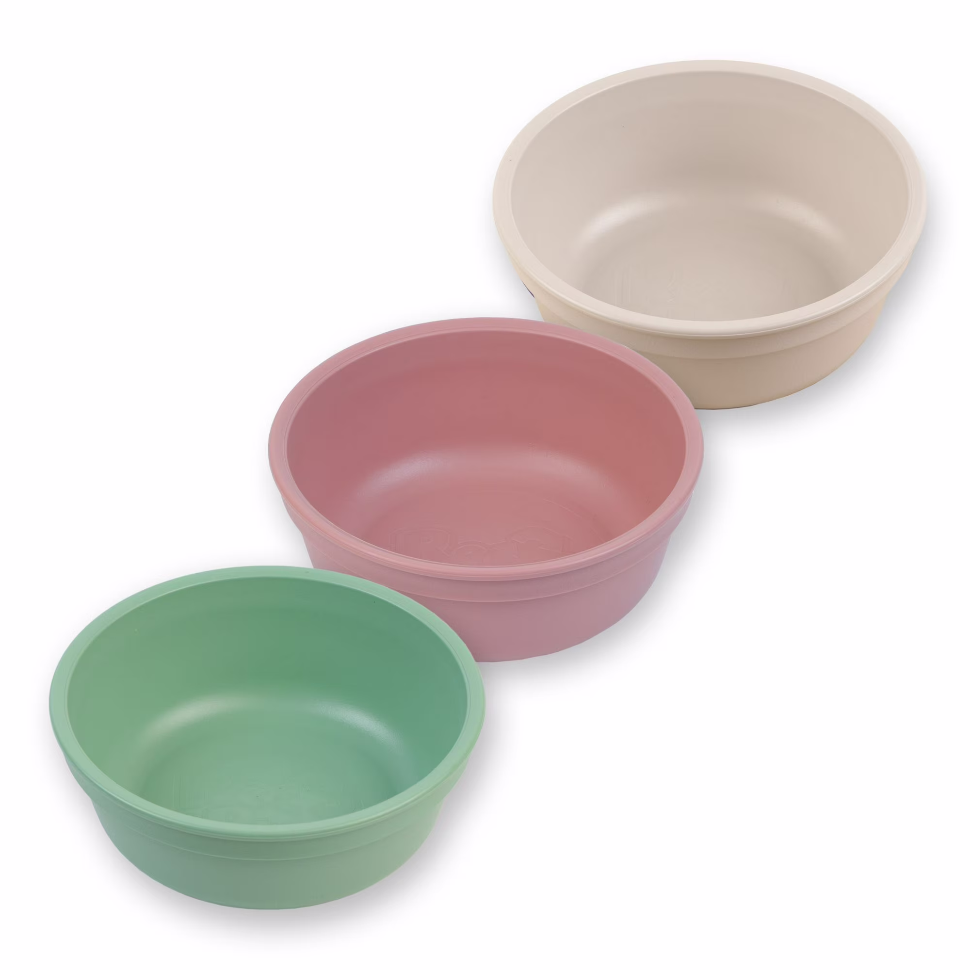 Re-Play 12 Oz. Toddler Bowls for Snacks and Everyday Dining - Dishwasher and Microwave Safe - Made in USA - Set of 3 - Desert Sands