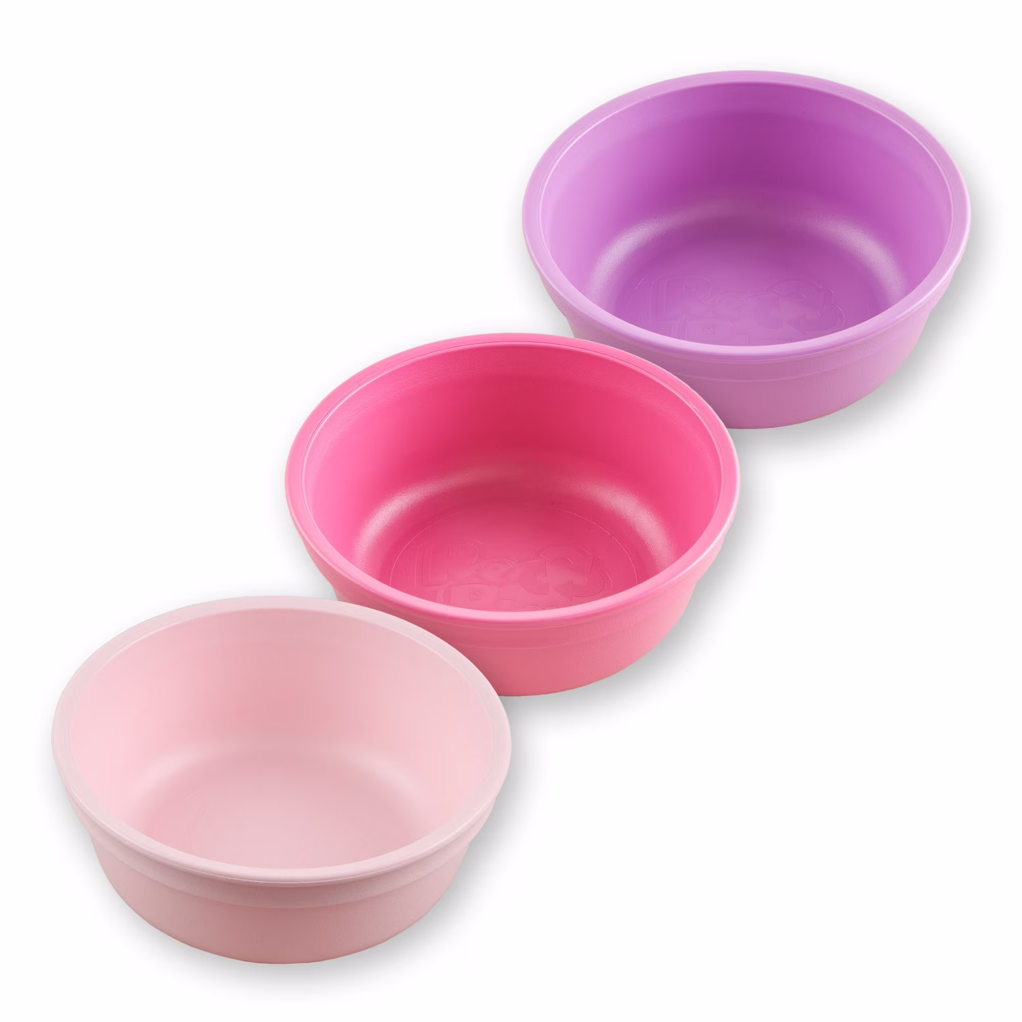 thumbnail image 1 of Re-Play 12 oz. Toddler Bowls for Snacks and Everyday Dining - Dishwasher and Microwave Safe - Made in USA - Set of 3 - Pixel Blush, 1 of 11