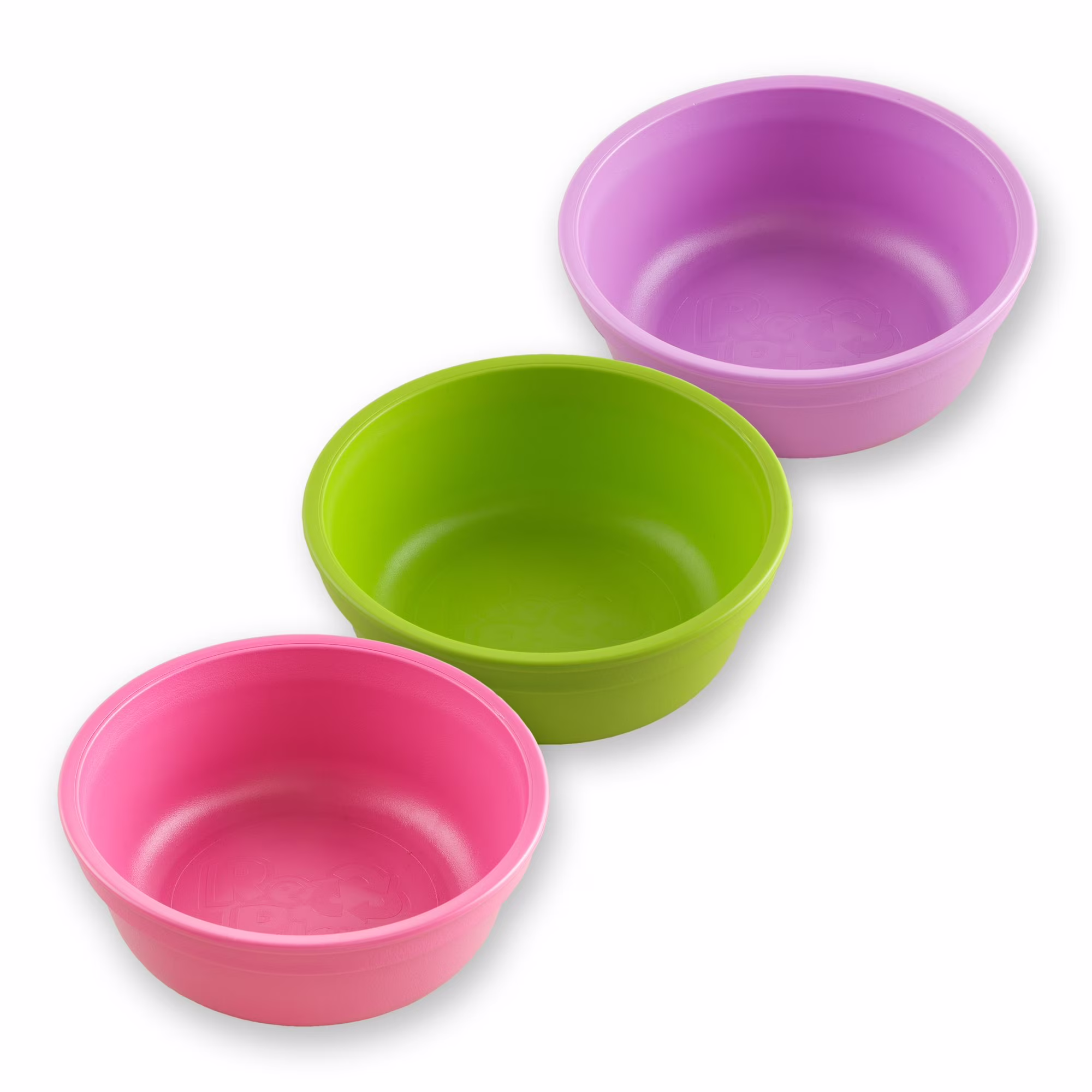 Re-Play 12 Oz. Toddler Bowls for Snacks and Everyday Dining - Dishwasher and Microwave Safe - Made in USA - Set of 3 - Tulip