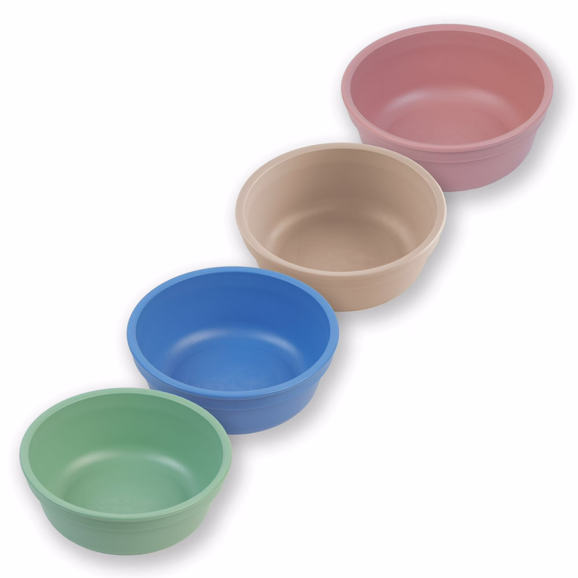 Re-Play 12 Oz. Toddler Bowls for Snacks and Everyday Dining - Dishwasher and Microwave Safe - Made in USA - Set of 4 - Desert Sands