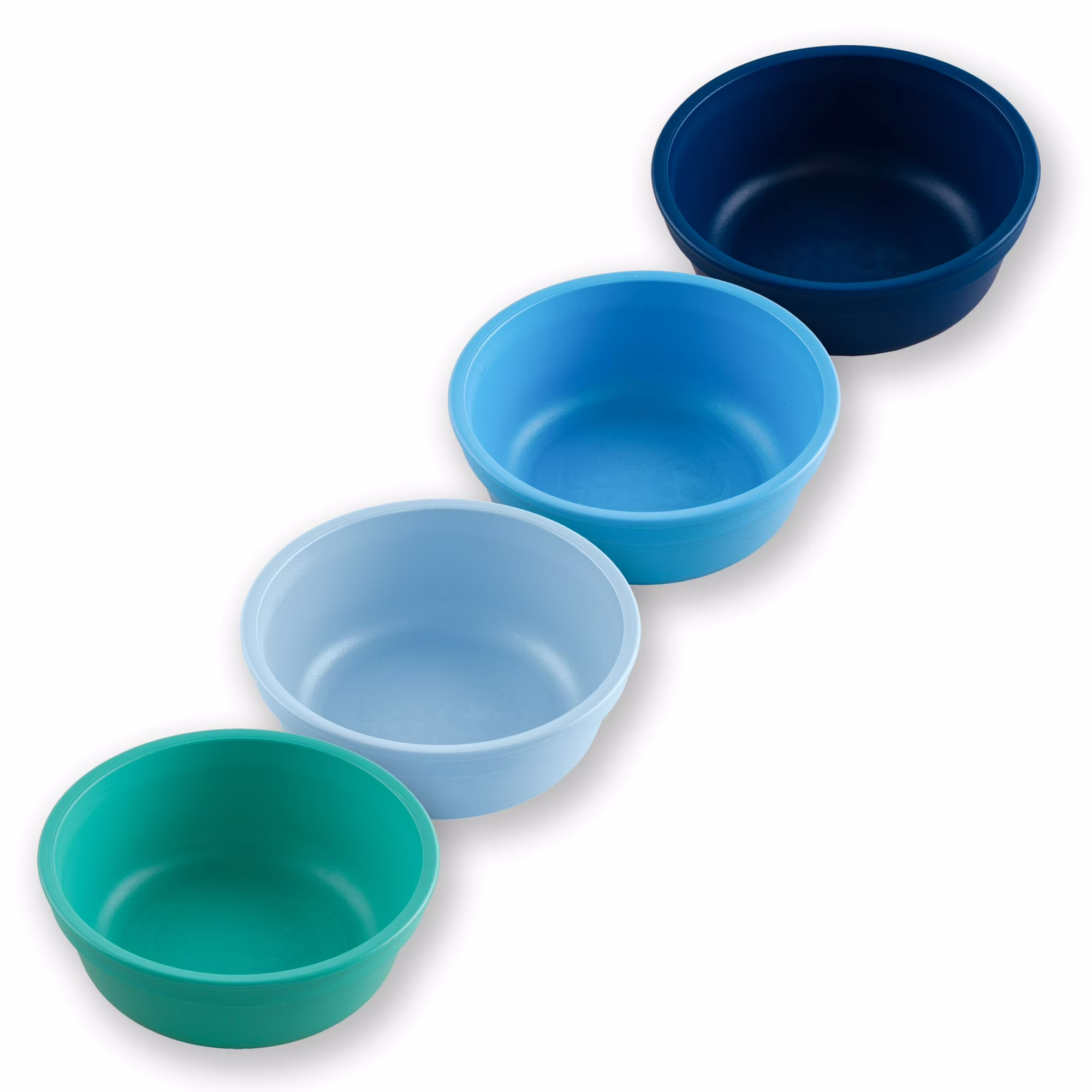 Re-Play 12 Oz. Toddler Bowls for Snacks and Everyday Dining - Dishwasher and Microwave Safe - Made in USA - Set of 4 - Ocean Waves