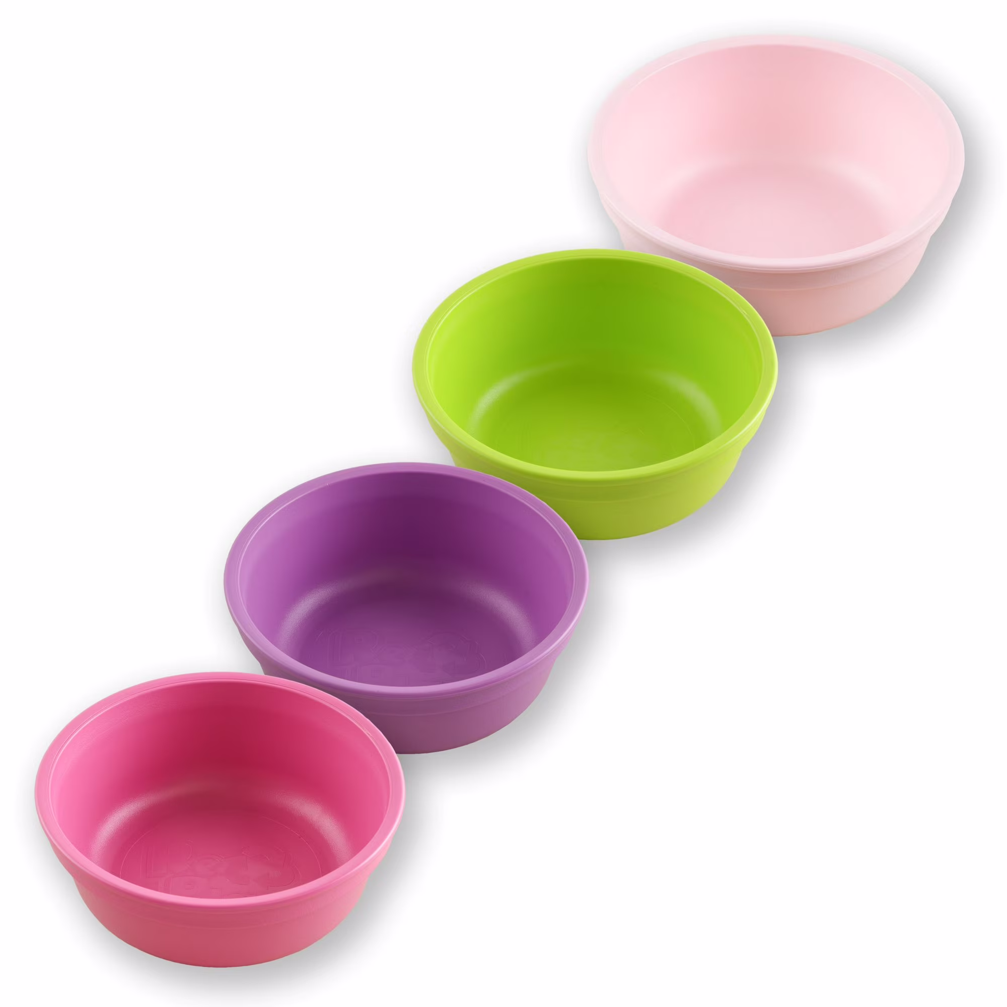 Re-Play 12 Oz. Toddler Bowls for Snacks and Everyday Dining - Dishwasher and Microwave Safe - Made in USA - Set of 4 - Tulip