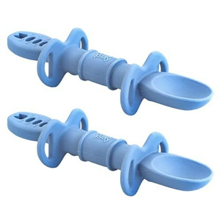 Re-Play Dip n ReDip Feeding Tool, Toddler Feeding Supplies, Denim, 2 Pack