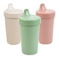 thumbnail image 1 of Re-Play Sippy Cups for Toddlers - 10 Oz. Reusable Spill Proof Cups for Kids, Dishwasher/Microwave Safe - Made in the USA - Set of 3 - Desert Sands, 1 of 9