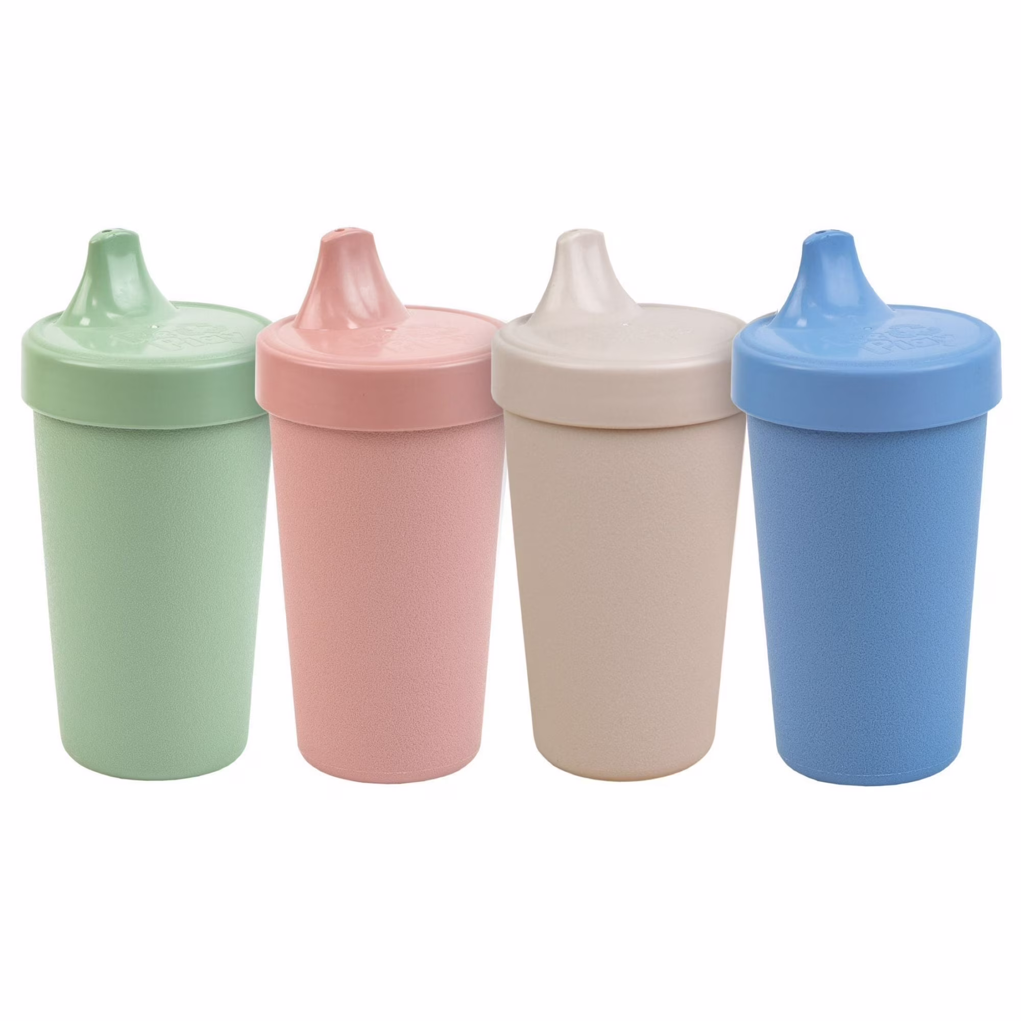 Re-Play Sippy Cups for Toddlers - 10 oz. Reusable Spill Proof Cups for Kids, Dishwasher/Microwave Safe - Made in the USA - Set of 4 - Desert Sands