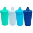 thumbnail image 1 of Re-Play Sippy Cups for Toddlers - 10 Oz. Reusable Spill Proof Cups for Kids, Dishwasher/Microwave Safe - Set of 4 - Ocean Waves, 1 of 11