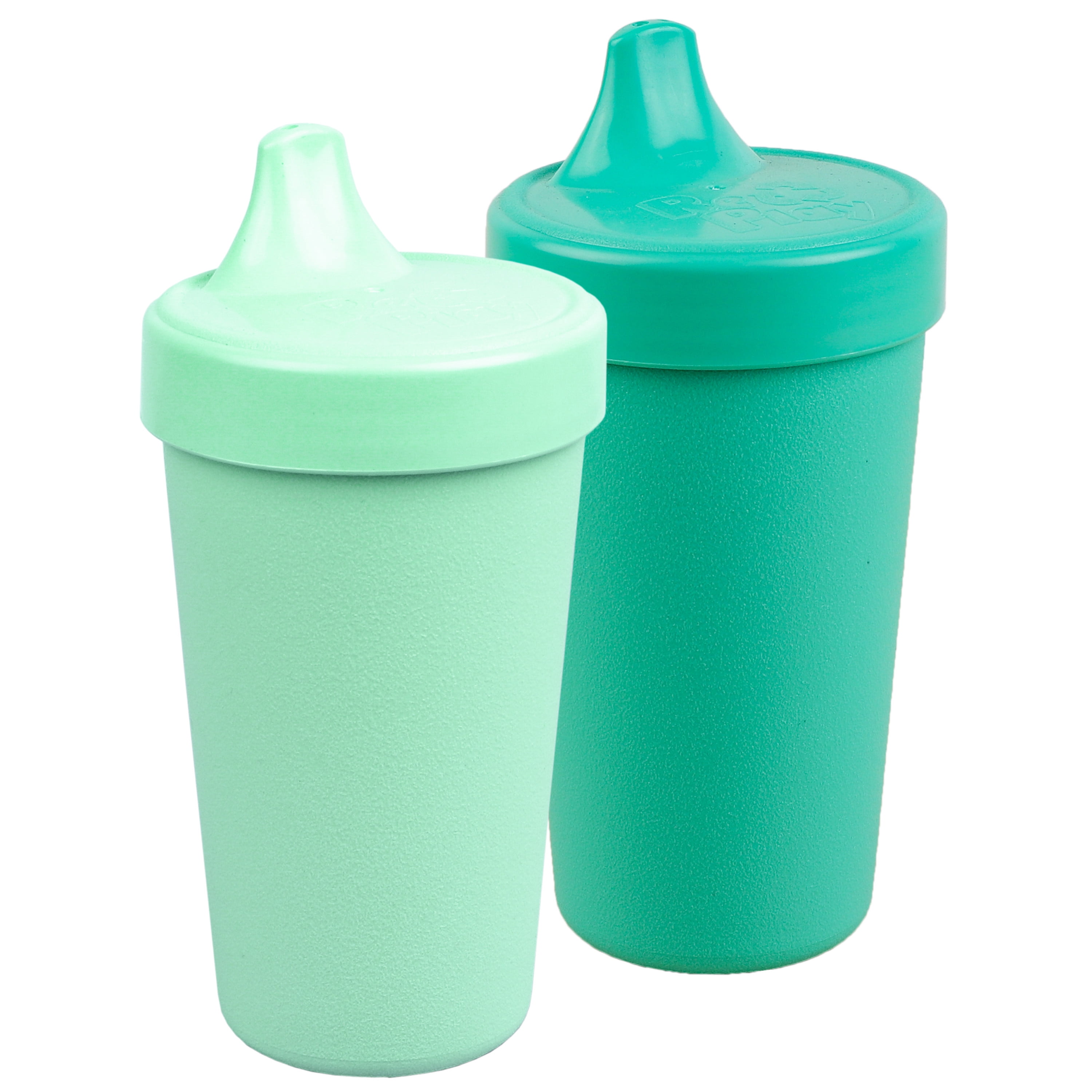 Re-Play Baby Sippy Cups for Toddlers 2pk Soft Spout Sippy Cup Ice Blue Mint