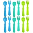 thumbnail image 1 of Re-Play Toddler Utensils Kids Silverware, 12pk Baby Utensils, Under The Sea, 1 of 8