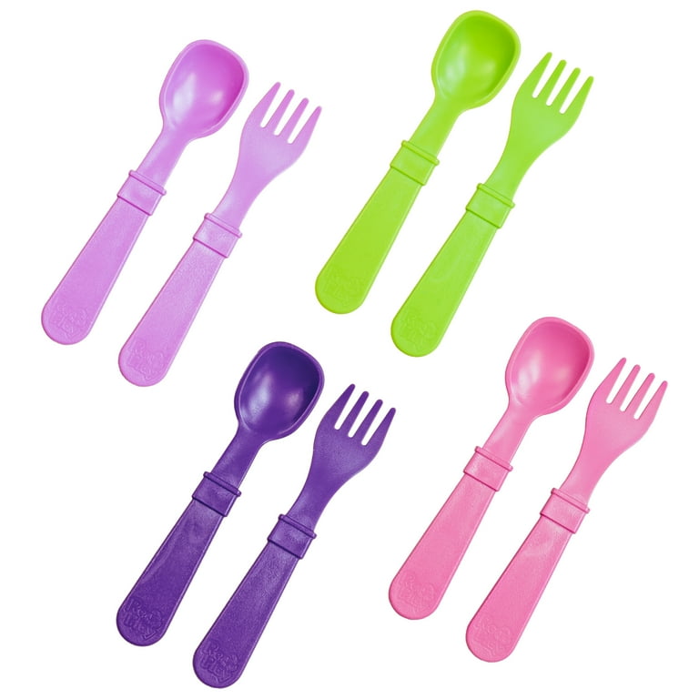 Re Play Toddler Utensils Kids Silverware 8 BPA Free Baby Utensils