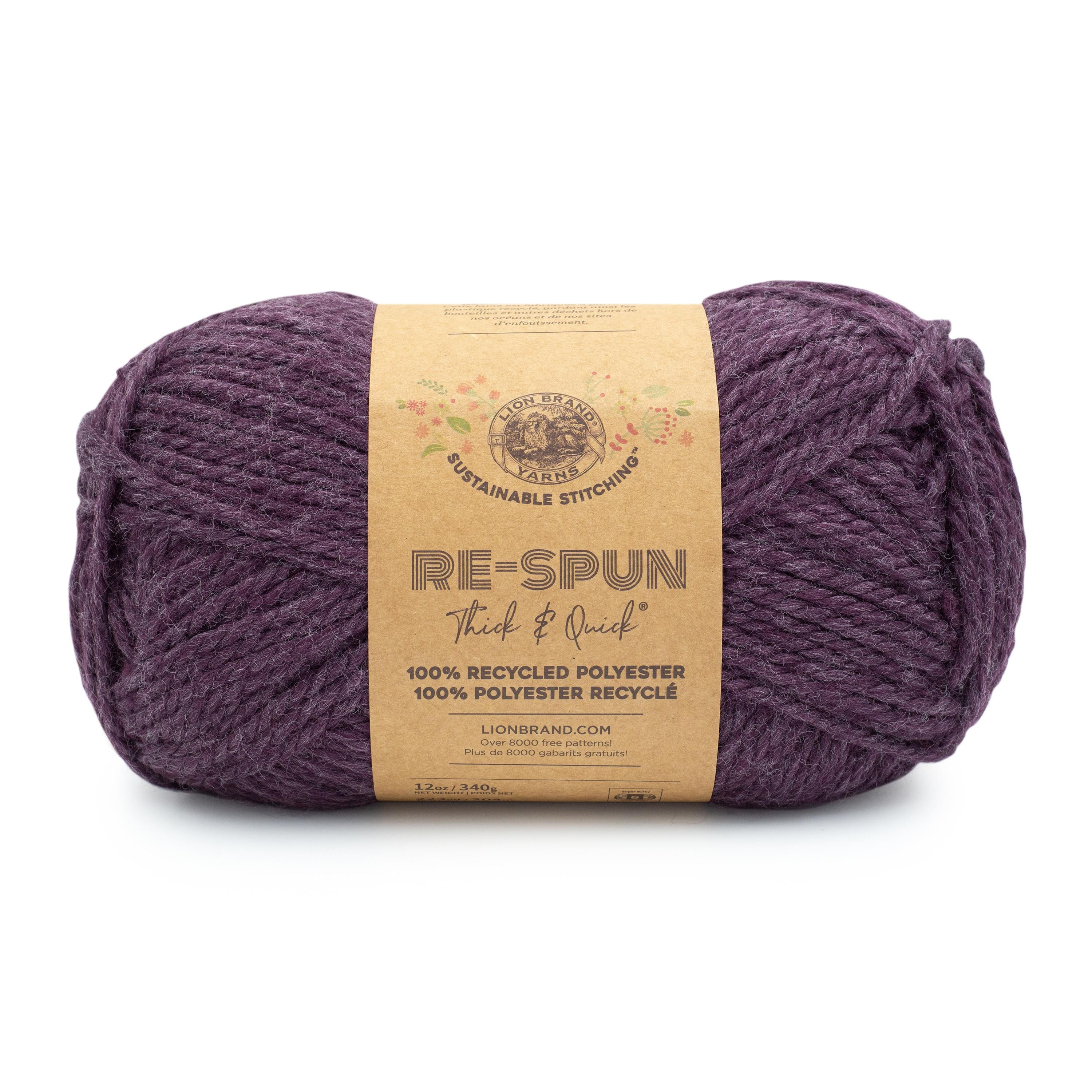 Lion Brand Yarn Re-spun T&Q Cosmos 843-146AI Recycled Super Bulky 223yd 12oz Yarn