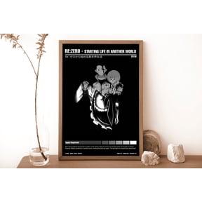 Re:Zero Minimalist Anime Manga Poster Unframed Size 24''x36'' GooGate