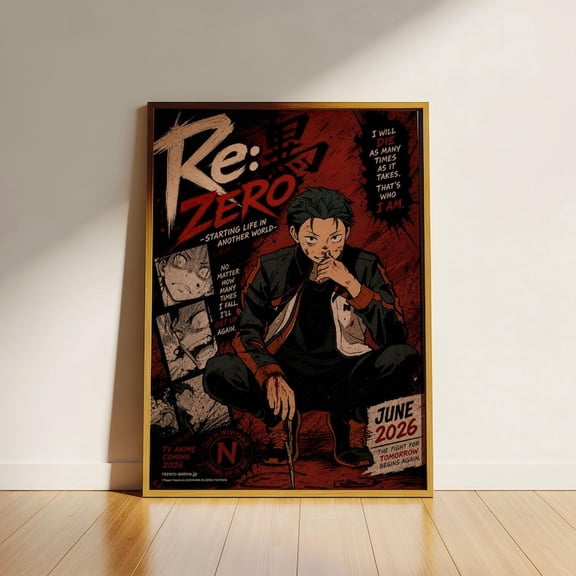 Re Zero Subaru Poster GooGate - 8X12, UNFRAMED