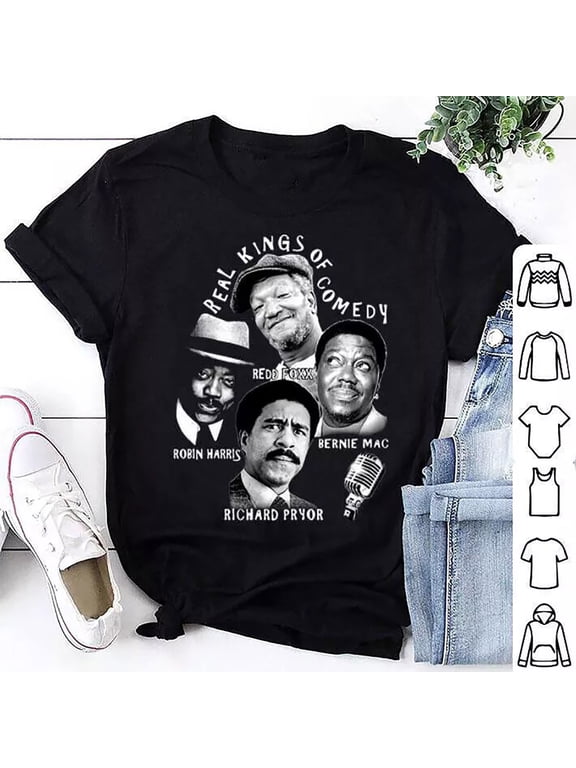 Re al Kings Of Comedy Redd Foxx TShirt Black Classic