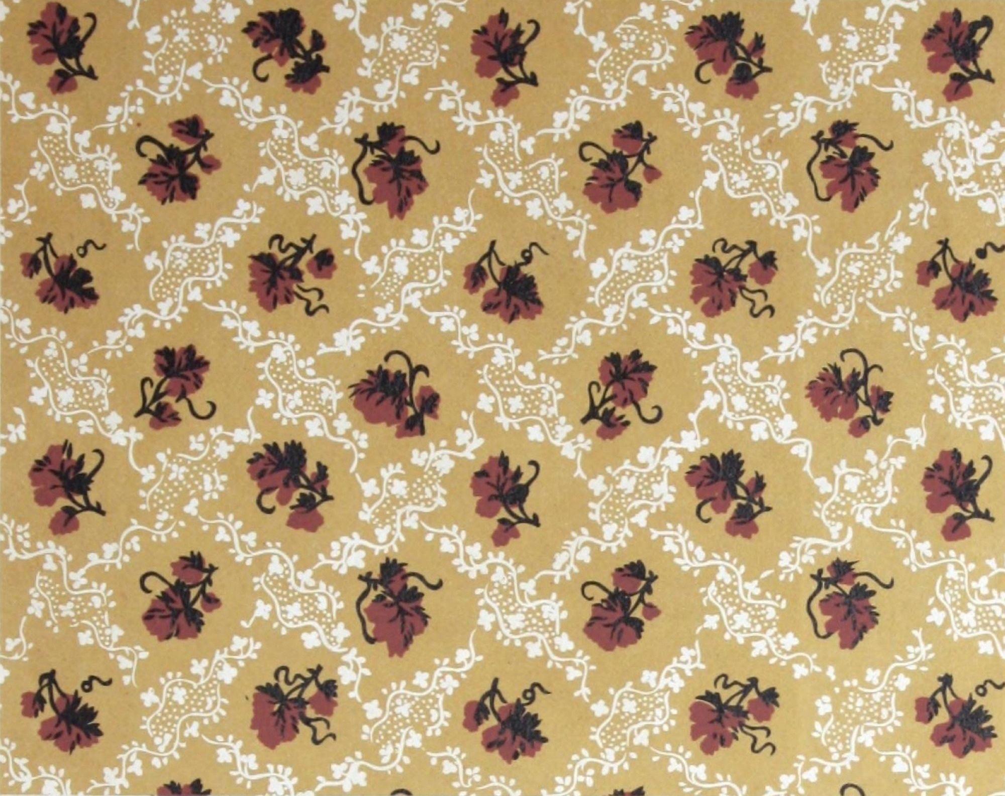 Re-creating old American designs in wall paper 1941 Grapevine Canvas Art - Nancy McClelland (18 x 24)