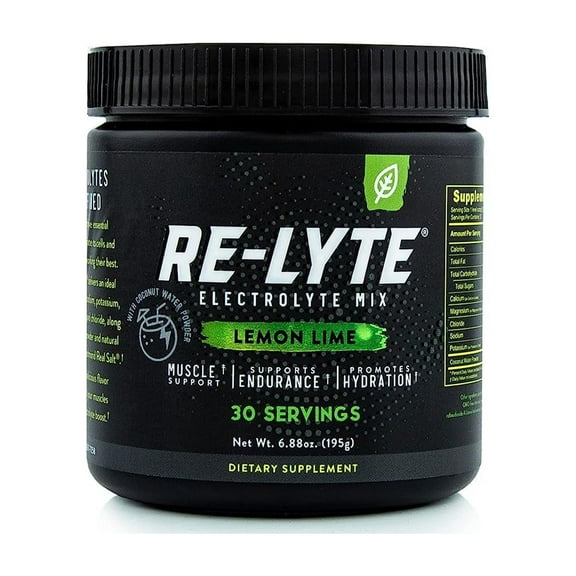 Re-lyte Electrolyte Drink Mix Lemon Lime 30 Servings 6.88 oz.