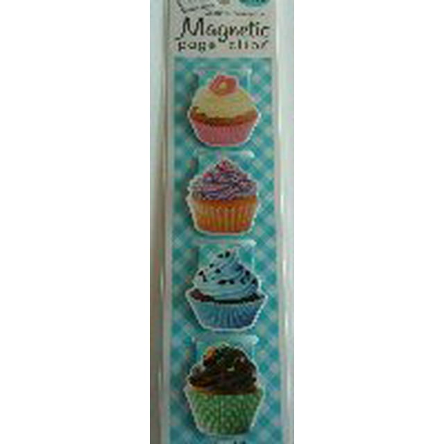 Remarks 42545 Vanilla Cupcake Page Clip Bookmarks, 4 per Pack