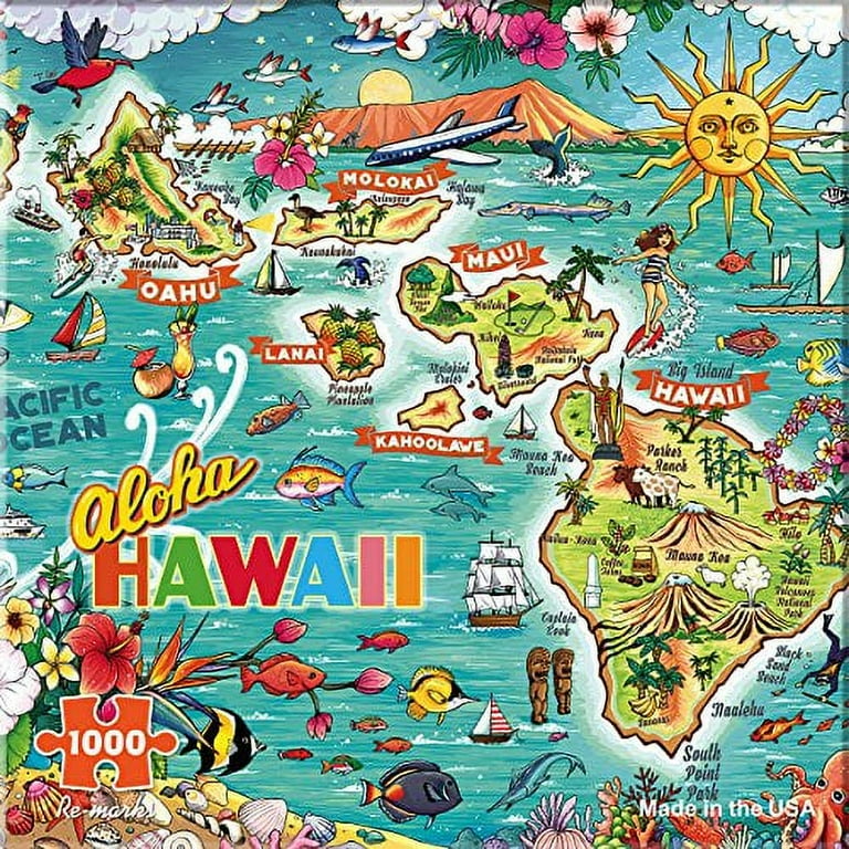 Re-marks Hawaii 1000 Piece Puzzle - Walmart.com Re-marks