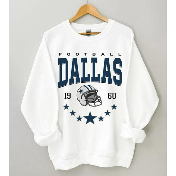 ReActiva Dallas Football Sweatshirt - Trendy Vintage Game Day Fan Sweatshirt