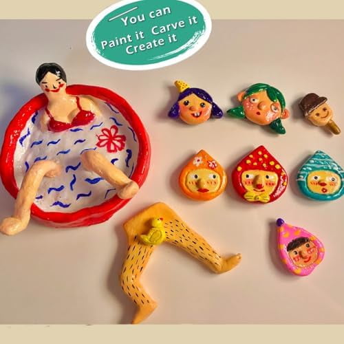 ReArt Oven Bake Polymer Clay White, Non Toxic 4.4Lbs Great for Modeling, Sculpting, Holiday, DIY Jewelry Making Projects. Great for All Skill Levels (White)