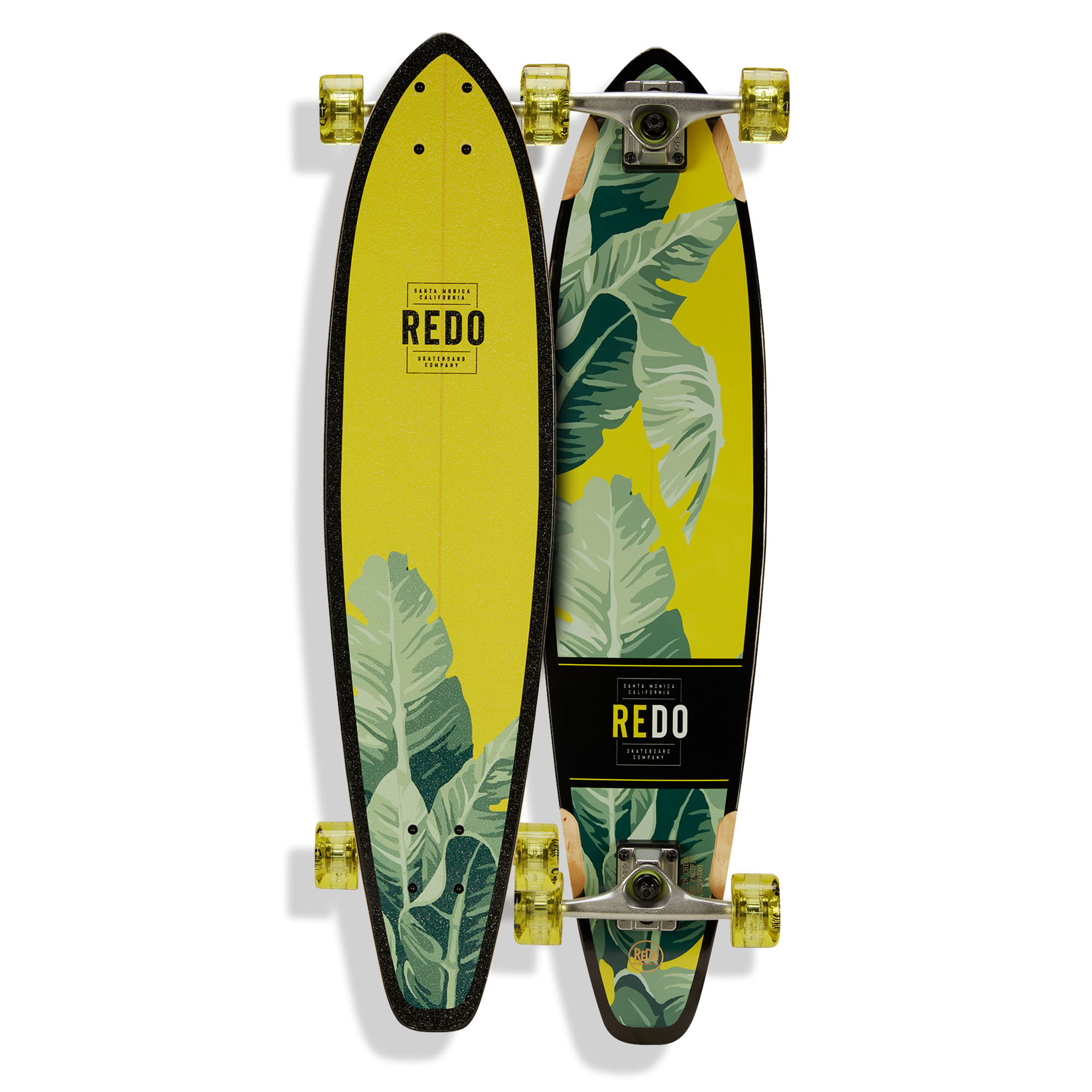 ReDo Skateboard 34.5" x 8" San Diego Palms Longboard Complete Skateboard for Boys Girls Kids Adults, 65 mm Wheels - image 1 of 9
