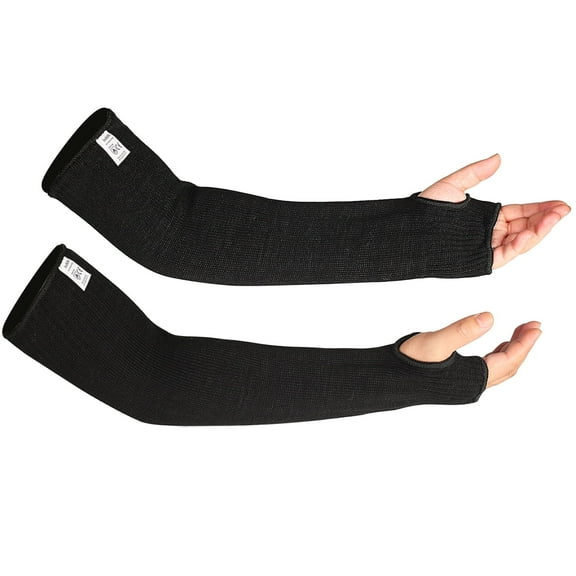 ReHaffe Kevlar Sleeves Heat Resistant 19 Inch Long With Thumb Hole,Protective Safety Arm Sleeves for Welding,Repairs and Mechanic