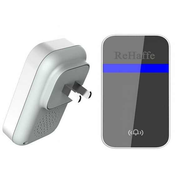 ReHaffe Kinetic Wireless Door Sensor,Self-Powered Waterproof Door Bell Chime Kit, 656 FT Range 38 Chimes 4 Volume Levels for Home,Store,School,Office..